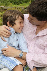 Father and son get your family portrait