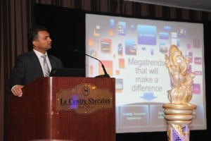 Event photos from Quebec-India Business Council Diwali celebration in Montreal featuring Nitin Kawale, President of Cisco Canada hosted by Sonali Karnick