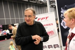 Sergio Marchionne at CNH Industrial booth
