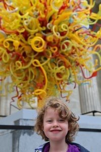 My sun and the Chihuly Sun sculpture