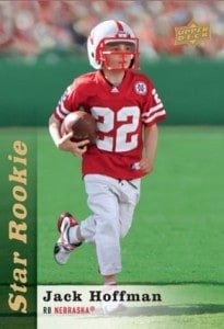 Jack Hoffman Star Rookie Trading Card by the Upper Deck Company