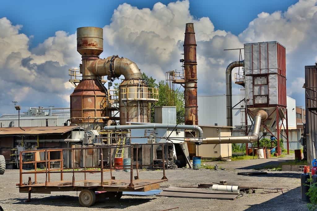 Decommissioned manufacturing site near Montreal