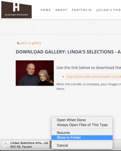 Look for your downloaded zip file