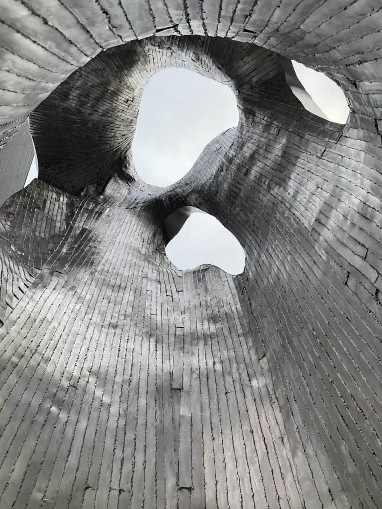 Looking up through the centre of sculpture by Marc-Antoine Côté Looking up through the centre of sculpture by Marc-Antoine Côté