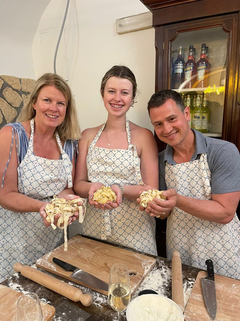 CREDIT Julian Haber-20240626-ItaliaXJIG3282 Guests at a pasta making class in Rome