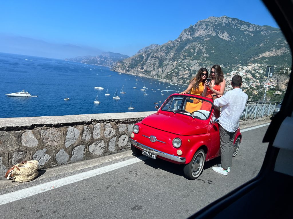 CREDIT Julian Haber-20240628-ItaliaIMG_3010 Red Fiat photoshoot by the side of the road