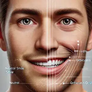 DALLE 2024-08-28 143030 - A split-screen photorealistic image showing two close-up portraits of the same person with a clearer distinction between the two expressions On the l https://duckduckgo.com/?q=crows+feet+eyes+or+smile+lines&atb=v318-1&iax=images&ia=images