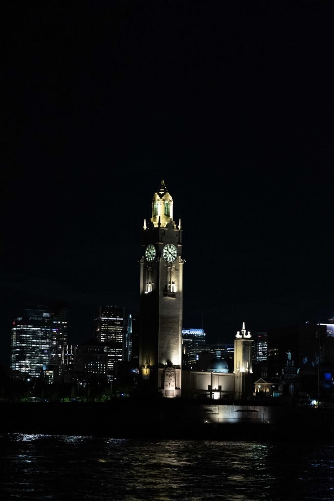 CREDIT Julian Haber-20240926-AA8A3634 Montreal’s iconic clocktower seen from the water at the Old Port