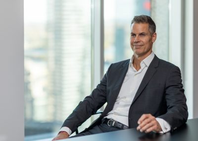 CEO Portrait of Paul Pathé, CEO Fednav, taken at his desk in Fednav's downtown Montreal headquarters by Julian Haber