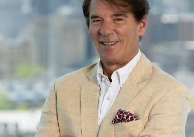 CEO Portrait of Yves Lalumière, Tourisme Montréal, taken in the Tour du Port overlooking Old Montreal and the Viuex Port by Julian Haber